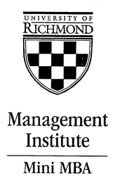 UNIVERSITY OF RICHMOND MANAGEMENT INSTITUTE MINI MBA logo