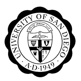 UNIVERSITY OF SAN DIEGO A.D.1949 EMITTE SPIRITUM TUUM logo