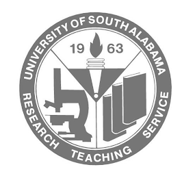 UNIVERSITY OF SOUTH ALABAMA 1963 RESEARCH TEACHING SERVICE logo