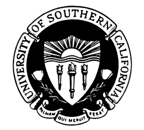 UNIVERSITY OF SOUTHERN CALIFORNIA PALMAM QUI MERUIT FERAT 1880 logo