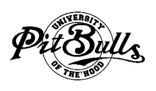 UNIVERSITY OF THE 'HOOD PIT BULLS logo