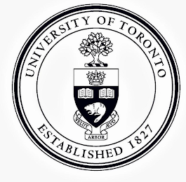 UNIVERSITY OF TORONTO ESTABLISHED 1827 VELUT ARBOR AEVO logo