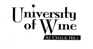 UNIVERSITY OF WINE AT CHALK HILL logo