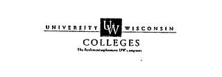 UNIVERSITY UW WISCONSIN COLLEGES THE FRESHMAN/SOPHOMORE UV CAMPUSES logo