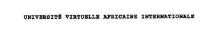 UNIVERSITÈ VIRTUELLE AFRICAINE INTERNATIONALE logo