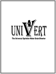 UNIVERT - THE UNIVERSAL SPRINKLER WATER DRAIN DIVERTER logo