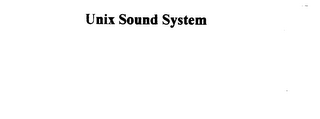 UNIX SOUND SYSTEM logo