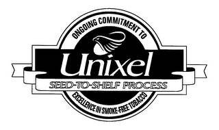 UNIXEL SEED-TO-SHELF PROCESS ONGOING COMMITMENT TO EXCELLENCE IN SMOKE-FREE TOBACCO logo