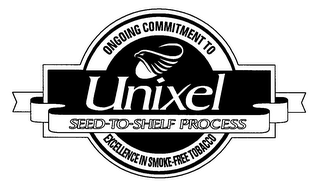 UNIXEL SEED-TO-SHELF PROCESS ONGOING COMMITMENT TO EXCELLENCE IN SMOKE-FREE TOBACCO logo