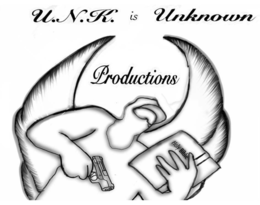 U.N.K. IS UNKNOWN PRODUCTIONS HOLY BIBLE logo