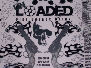 UNL ADED DIET ENERGY DRINK ZERO CARBS ZERO SUGAR ZERO CALORIES logo