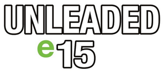 UNLEADED E15 logo