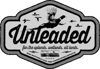 UNLEADED FOR THE UPLANDS. WETLANDS. ALL LANDS. LP FIBER-WAD BOSS SHOTSHELLS LEAD-FREE CONSERVATION INITIATIVE logo