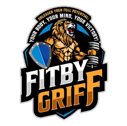 UNLEASEH YOUR FULL POTENTIAL: YOUR BODY, YOUR MIND, YOUR VICTORY! FITBY GRIFF logo