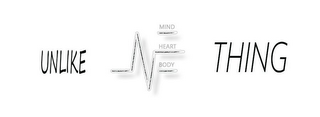 UNLIKE NE THING MIND HEART BODY logo