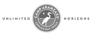 UNLIMITED HORIZONS CAMP ARANZAZU COPANO BAY, TEXAS logo