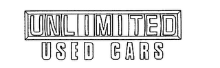 UNLIMITED USED CARS logo