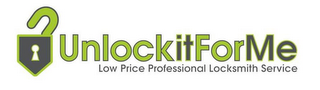 UNLOCK IT FOR ME LOW PRICE PROFESSIONAL LOCKSMITH SERVICE logo
