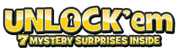 UNLOCK'EM 7 MYSTERY SURPRISES INSIDE