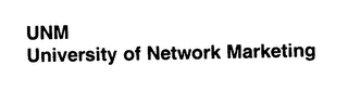 UNM UNIVERSITY OF NETWORK MARKETING logo