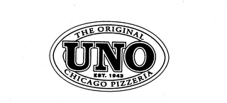 UNO EST. 1943 THE ORIGINAL CHICAGO PIZZERIA logo
