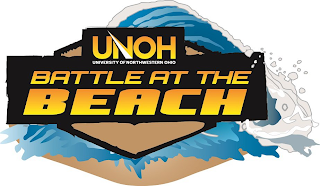 UNOH UNIVERSITY OF NORTHWESTERN OHIO BATTLE AT THE BEACH logo