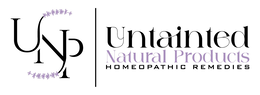 UNP UNTAINTED NATURAL PRODUCTS HOMEOPATHIC REMEDIES logo