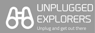 UNPLUGGED EXPLORERS UNPLUG AND GET OUT THERE logo