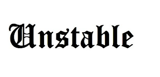 UNSTABLE logo