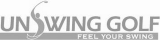 UNSWING GOLF FEEL YOUR SWING logo