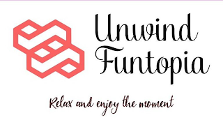 UNWIND FUNTOPIA RELAX AND ENJOY THE MOMENT logo