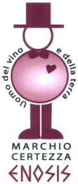 UOMO DEL VINO E DELLA TERRA MARCHIO CERTEZZA ENOSIS logo