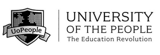 UOPEOPLE UNIVERSITY OF THE PEOPLE THE EDUCATION REVOLUTION logo