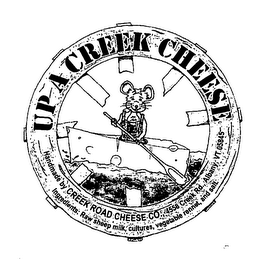 UP A CREEK CHEESE logo