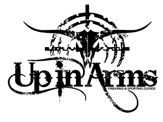 UP IN ARMS FIREARMS & SPORTING GOODS logo