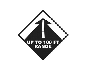 UP TO 100 FT RANGE logo