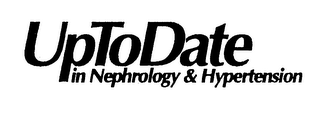 UP TO DATE IN NEPHROLOGY & HYPERTENSION logo