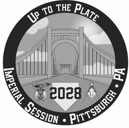 UP TO THE PLATE IMPERIAL SESSION · PITTSBURGH · PA 2028 logo