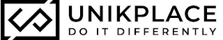UP UNIKPLACE DO IT DIFFERENTLY logo