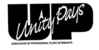 UP UNITY PAYS ASSOCIATION OF PROFESSIONAL FLIGHT ATTENDANTS logo