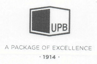 UPB A PACKAGE OF EXCELLENCE ·1914 · logo