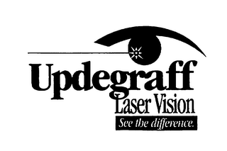 UPDEGRAFF LASER VISION SEE THE DIFFERENCE. logo