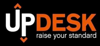 UPDESK RAISE YOUR STANDARD logo