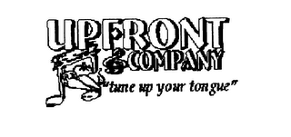 UPFRONT & COMPANY, "TUNE UP YOUR TONGUE" logo