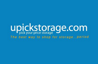 UPICKSTORAGE.COM PICK YOUR PRICE STORAGE THE BEST WAY TO SHOP FOR STORAGE... PERIOD. logo