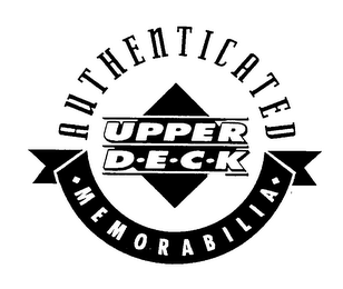 UPPER DECK AUTHENTICATED MEMORABILIA logo