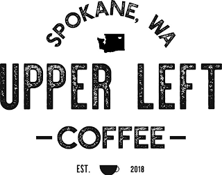 UPPER LEFT - COFFEE - SPOKANE, WA EST. 2018 logo
