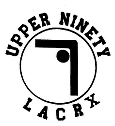 UPPER NINETY LACRX logo
