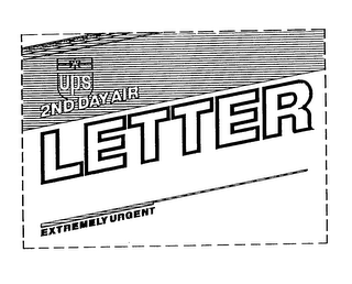 UPS 2ND DAY AIR LETTER EXTREMLY URGENT logo