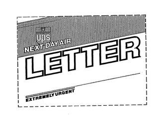 UPS NEXT DAY AIR LETTER EXTREMELY URGENT logo